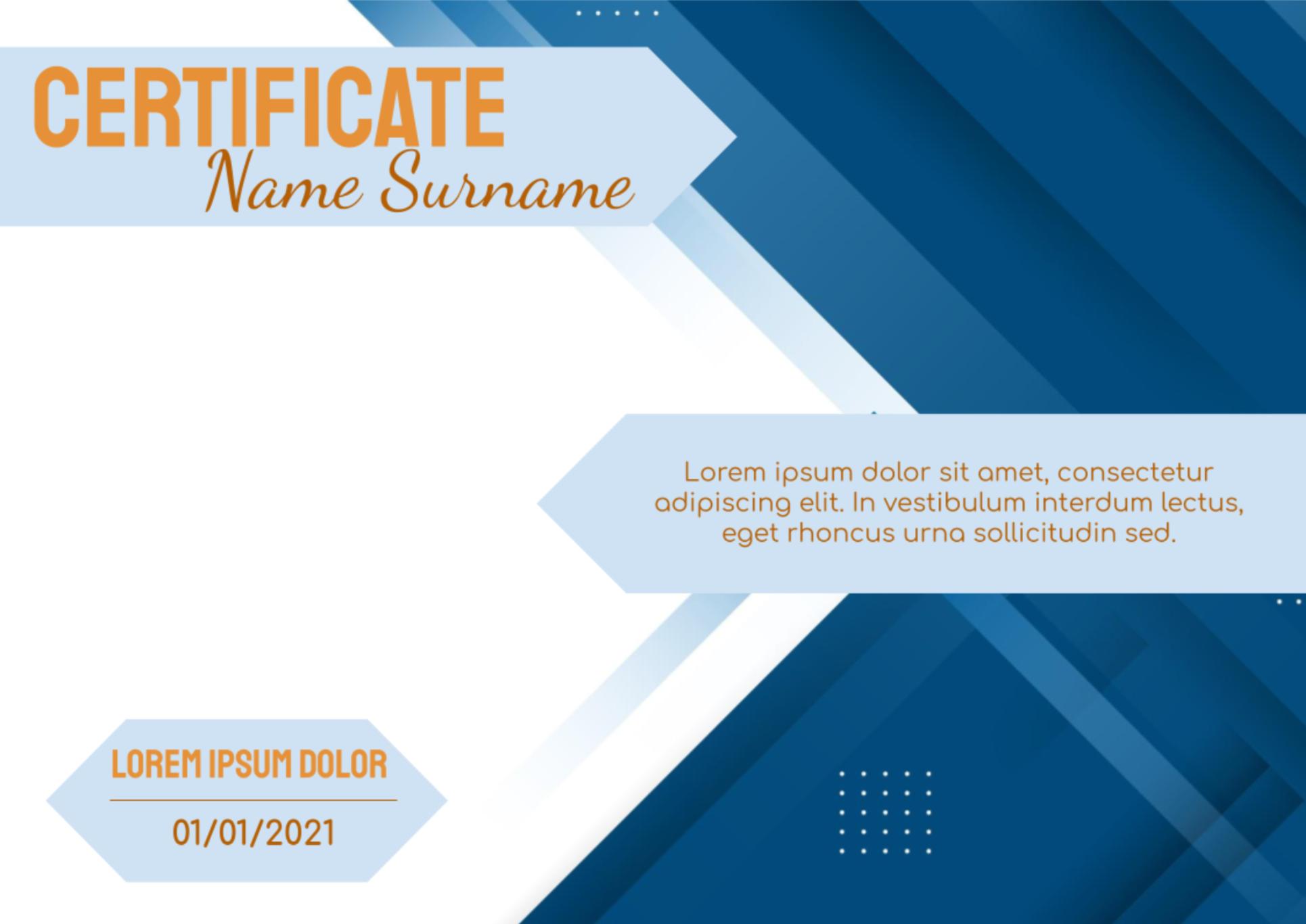 Certificate of Appreciation Template