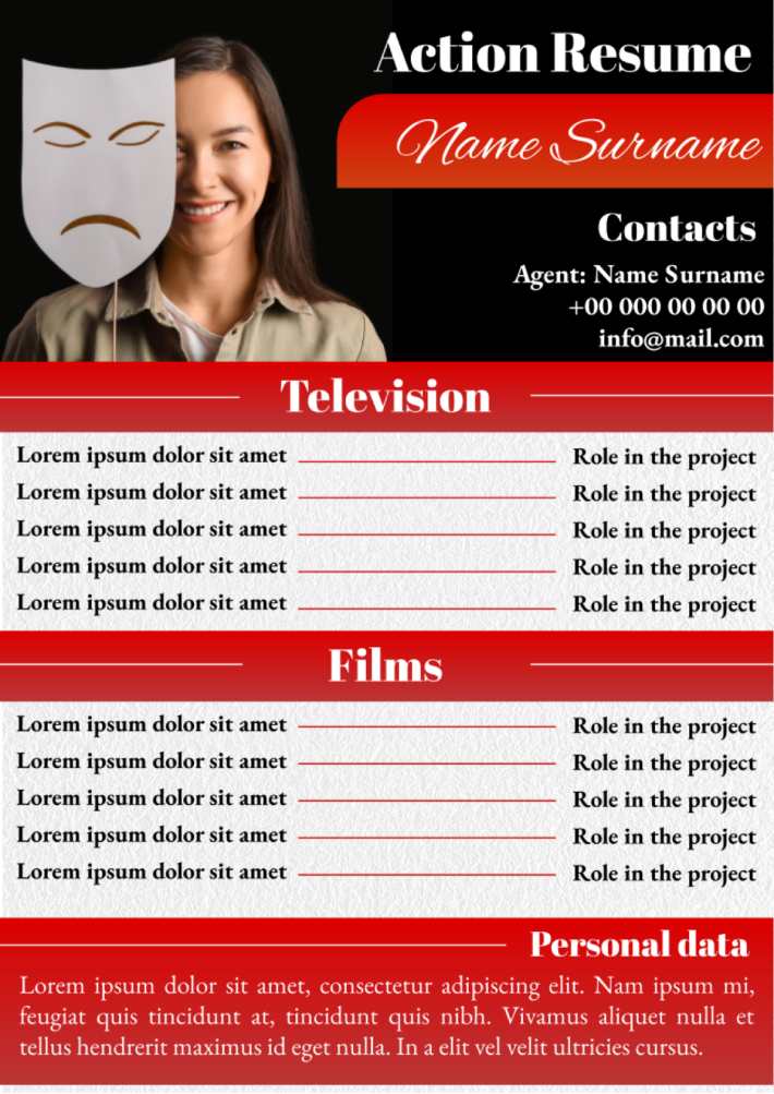 Acting Resume Template