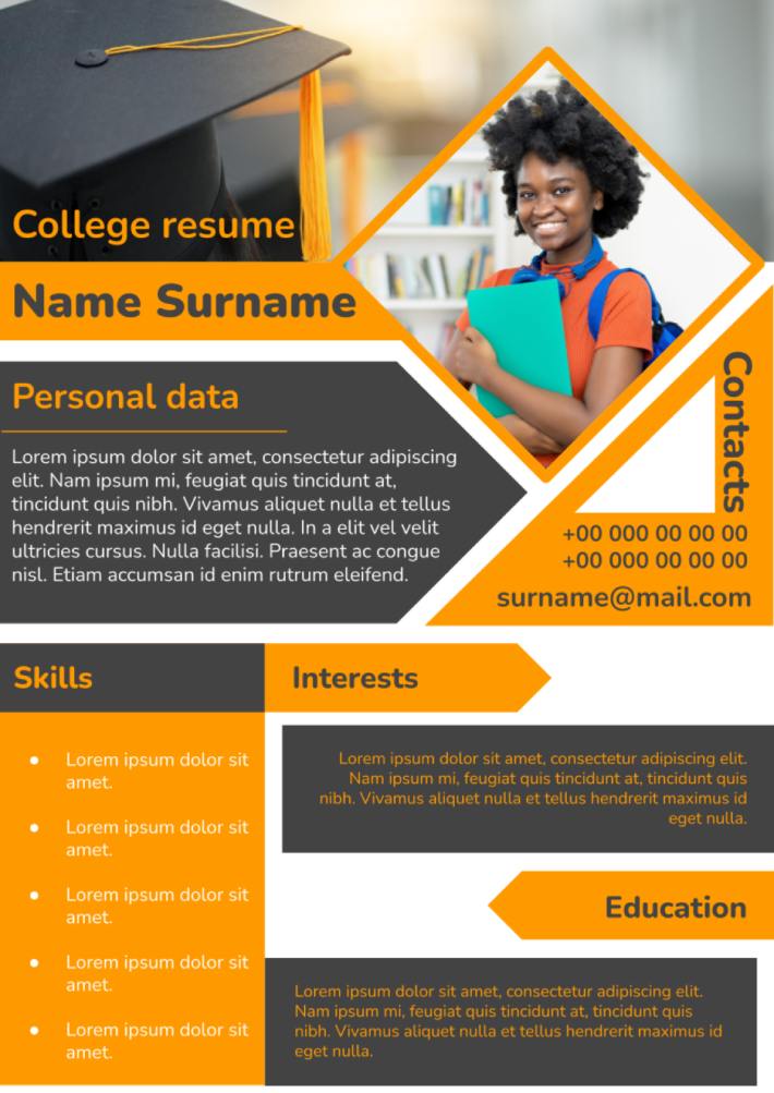 College Resume Template