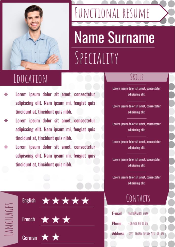 Functional Resume Template