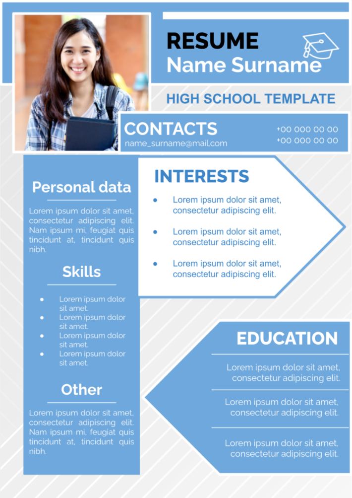 High School Resume Template