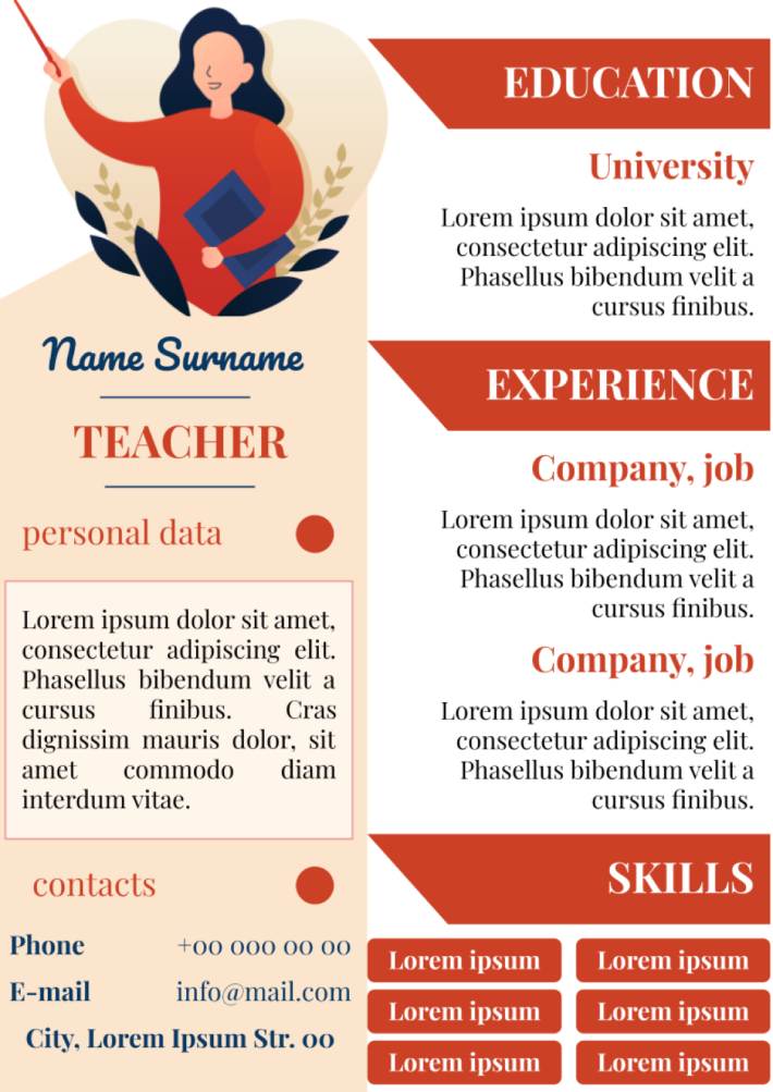 Teacher Resume Template