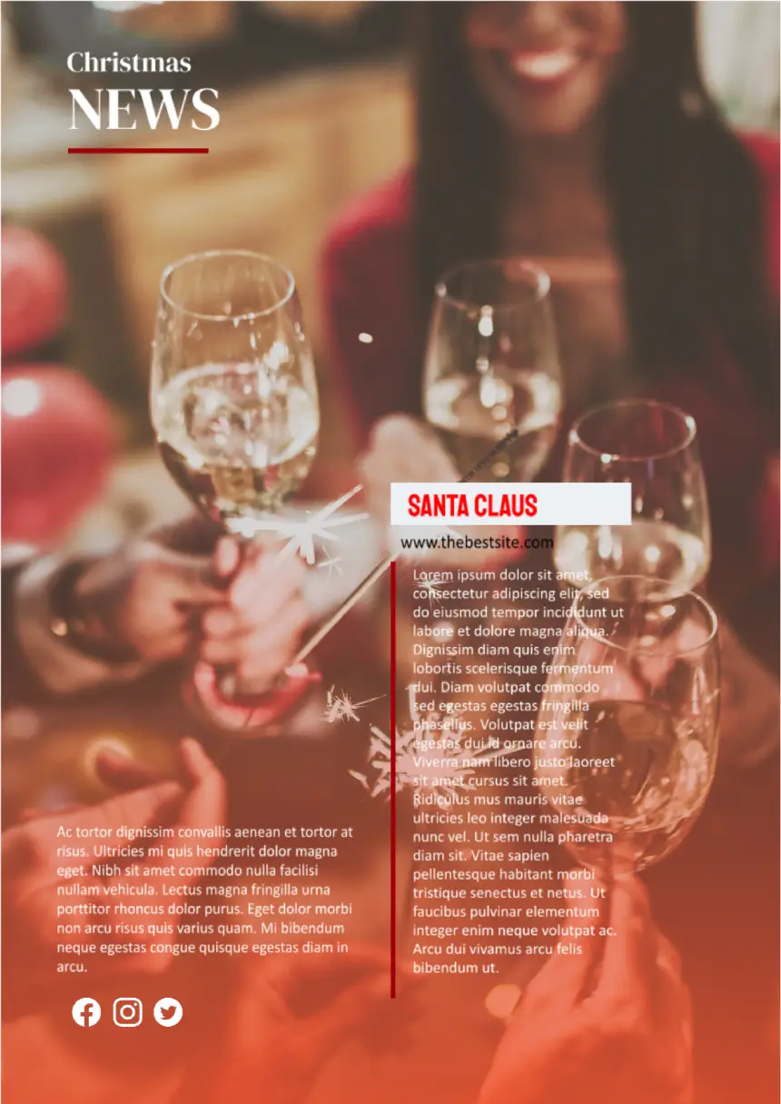 Christmas Newsletter Template