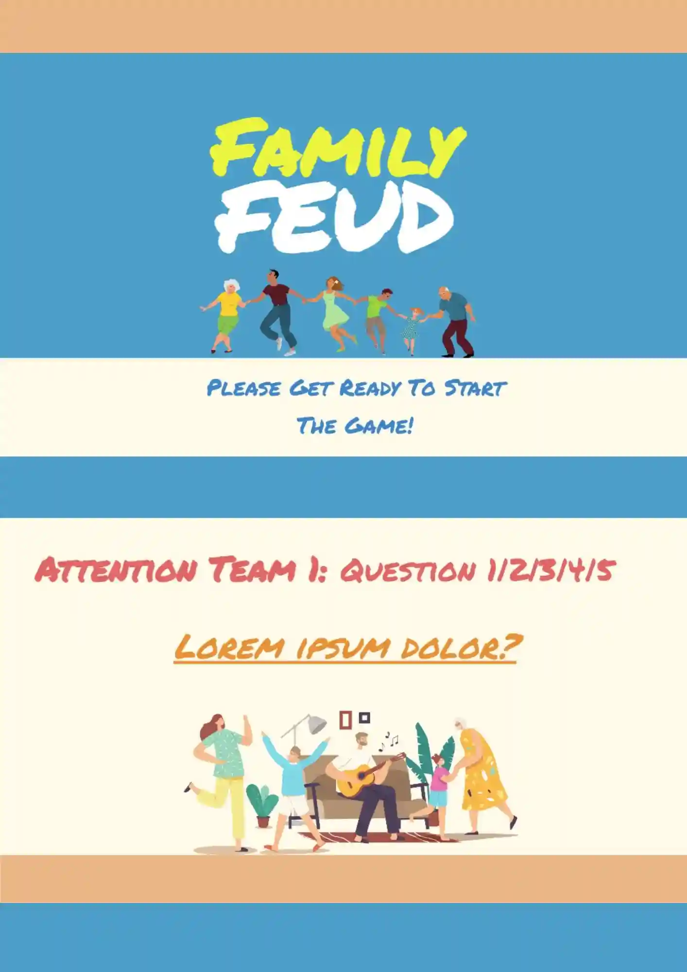 Family Feud Game Template