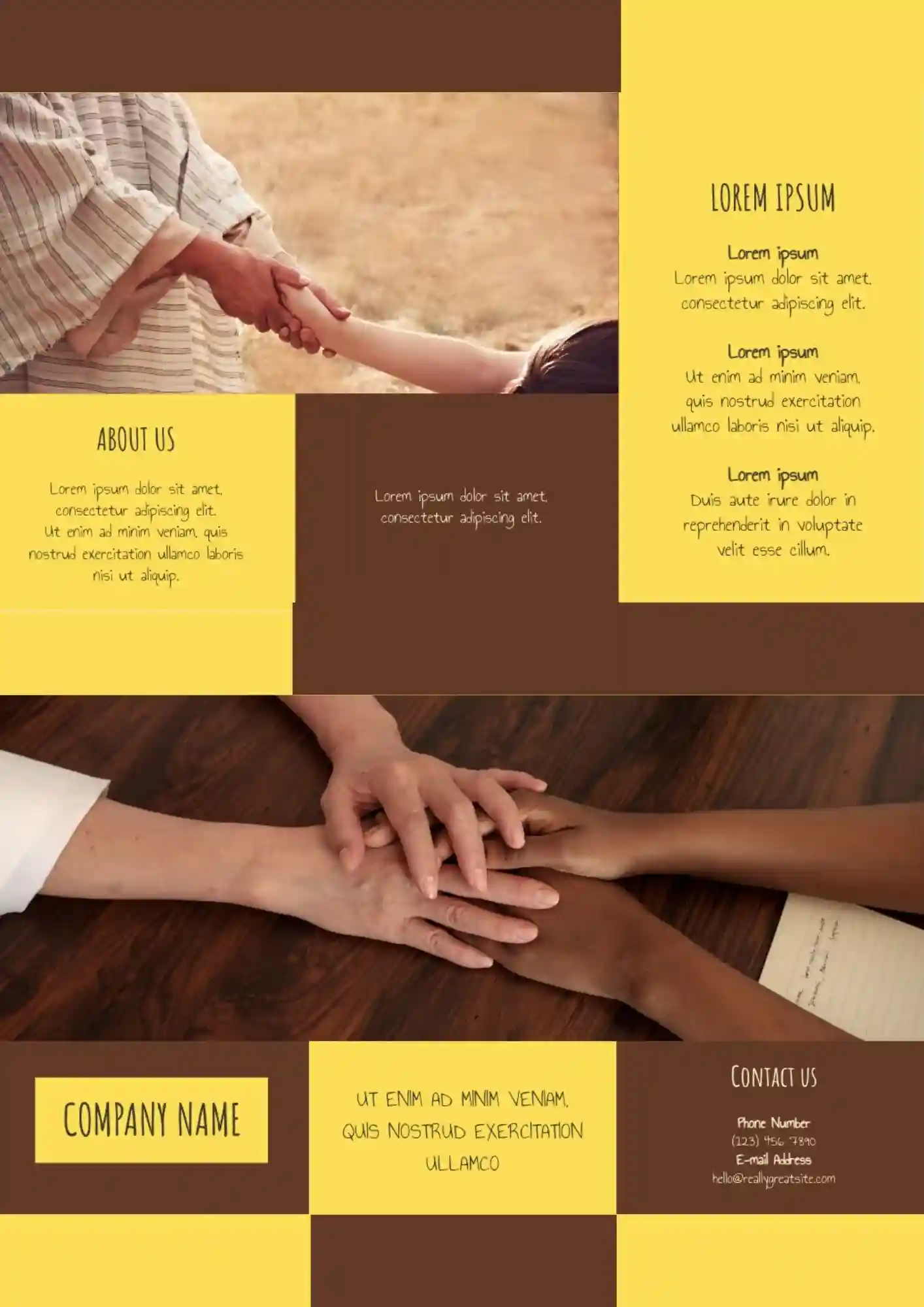 Brochure Blank Template