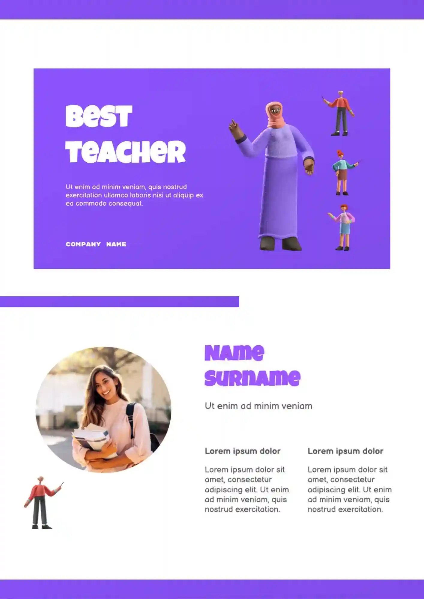 Best Teacher Template