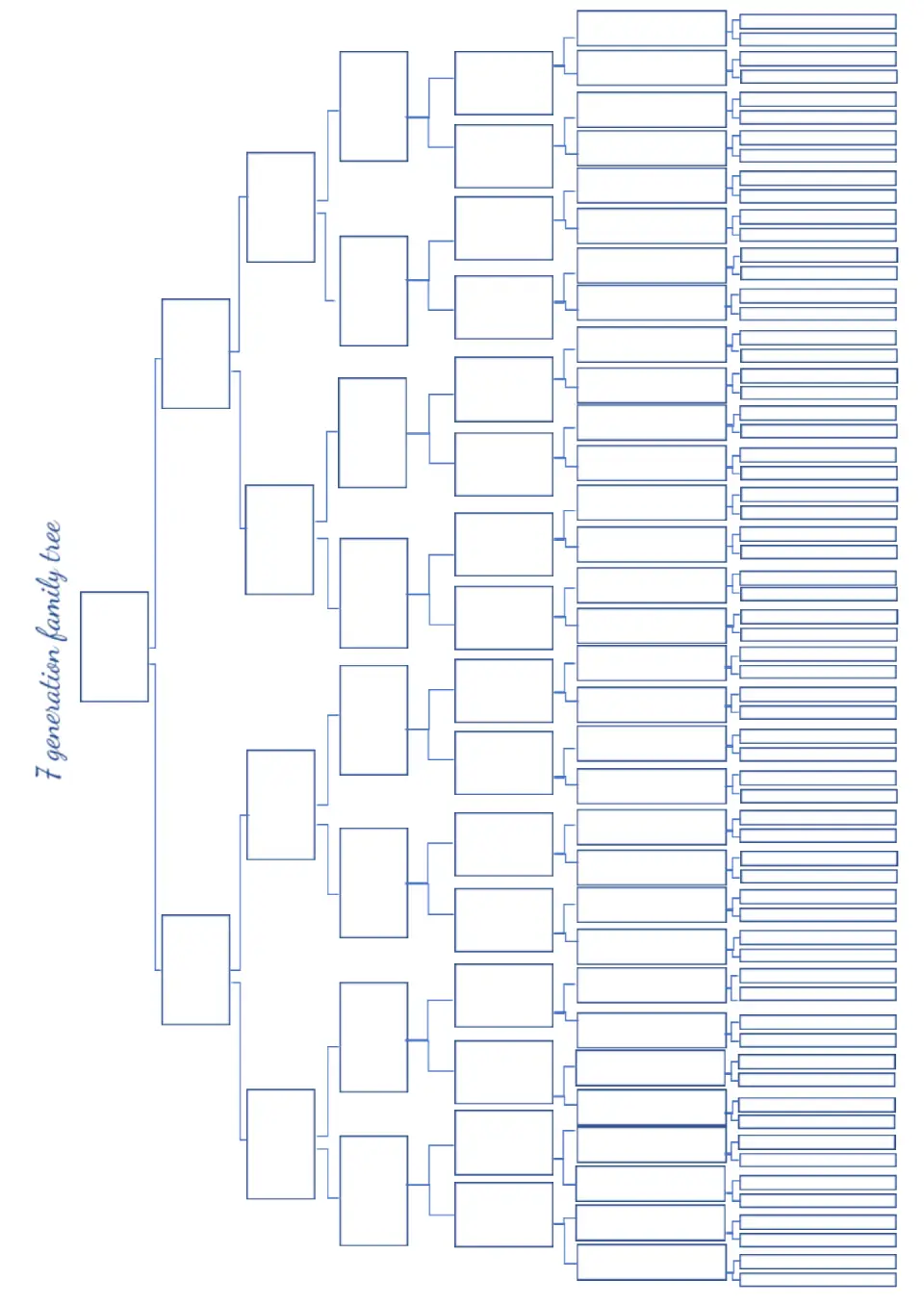 Generation Family Tree Template