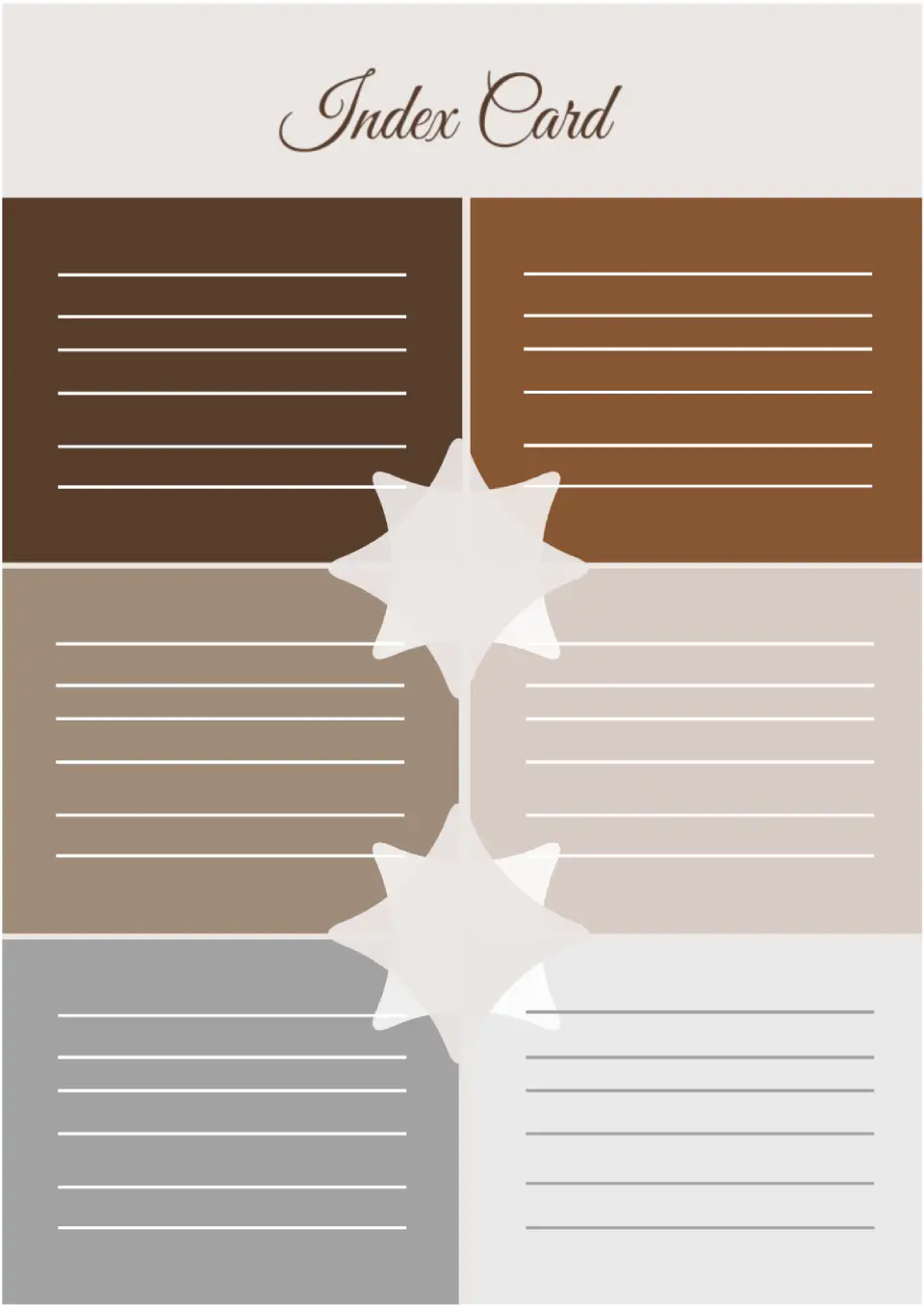 Index Сard Template
