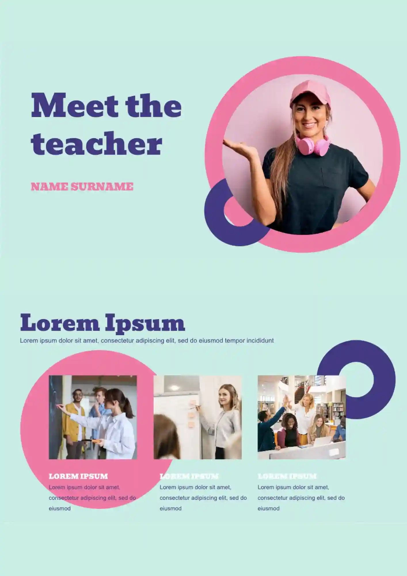 Meet The Teacher Template