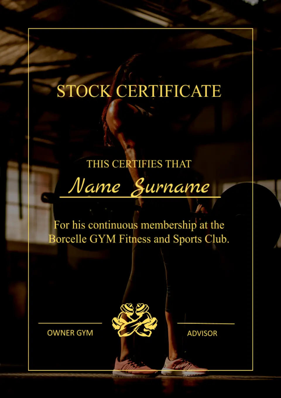 Template For Stock Certificate