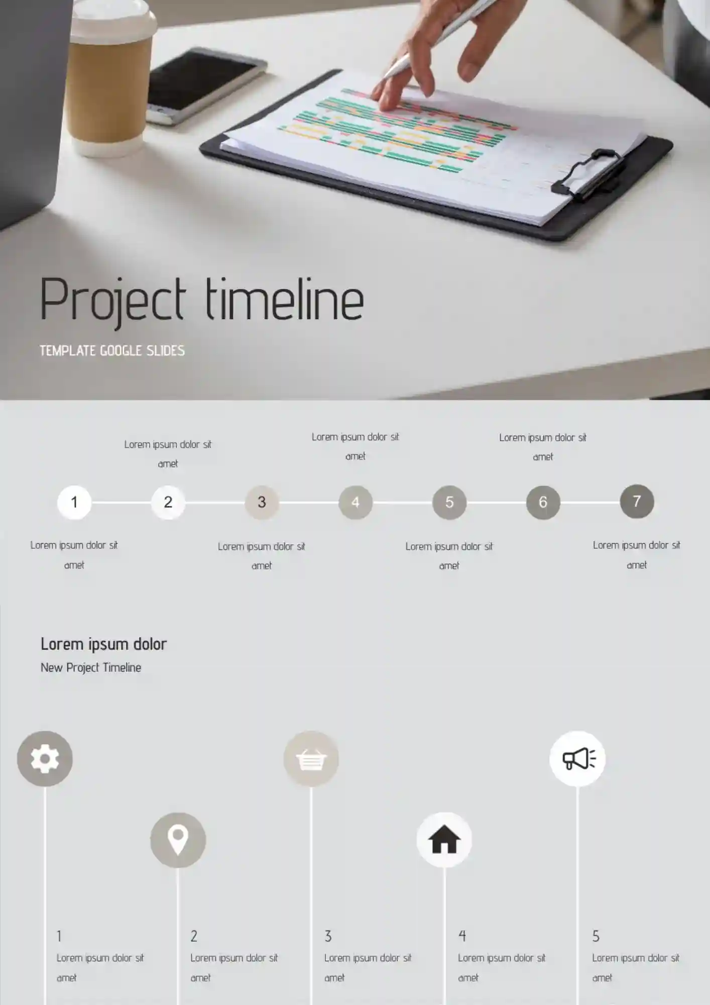 Plantilla de Línea de Tiempo de Proyecto Innovadora