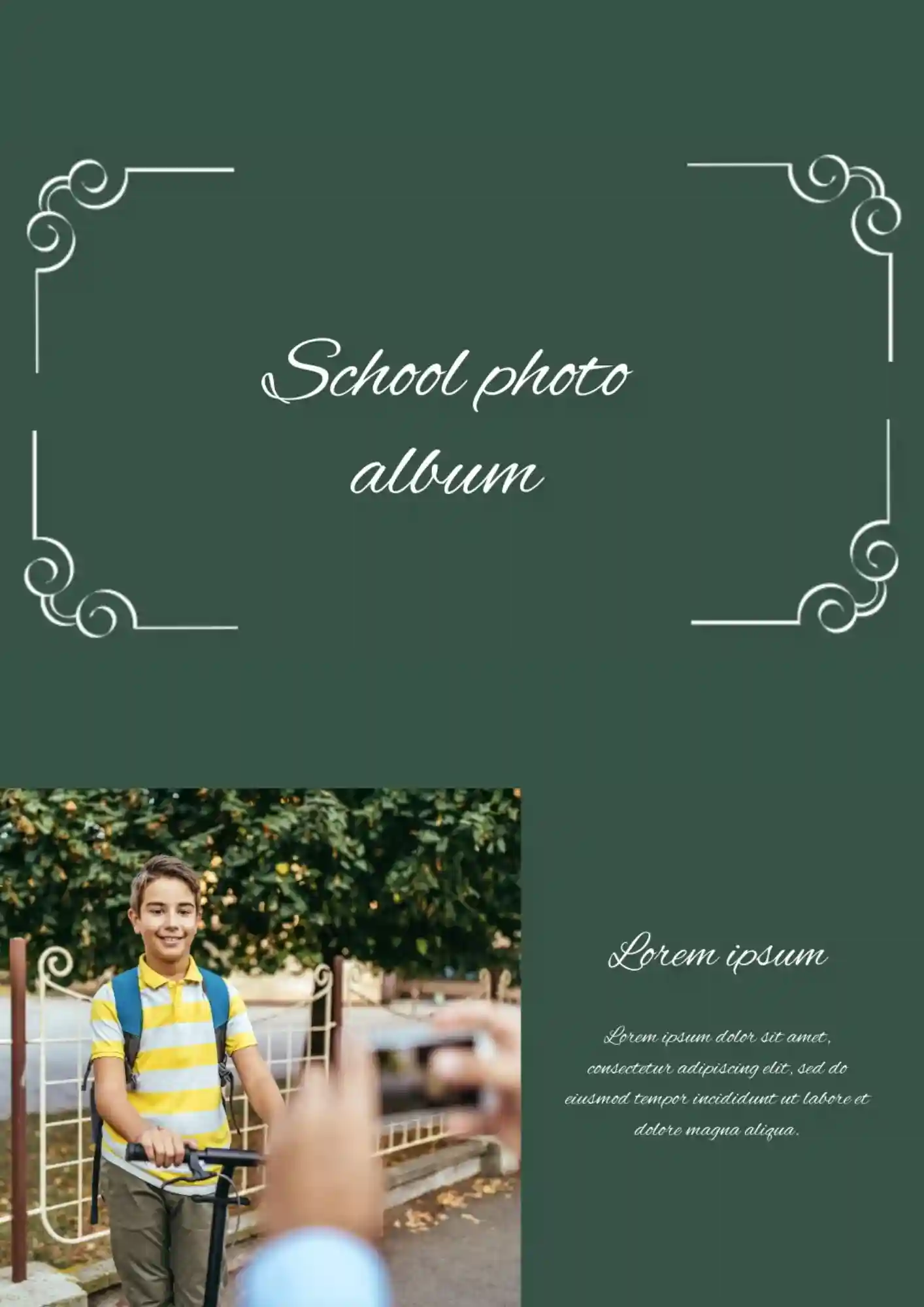 School Photo Album Template
