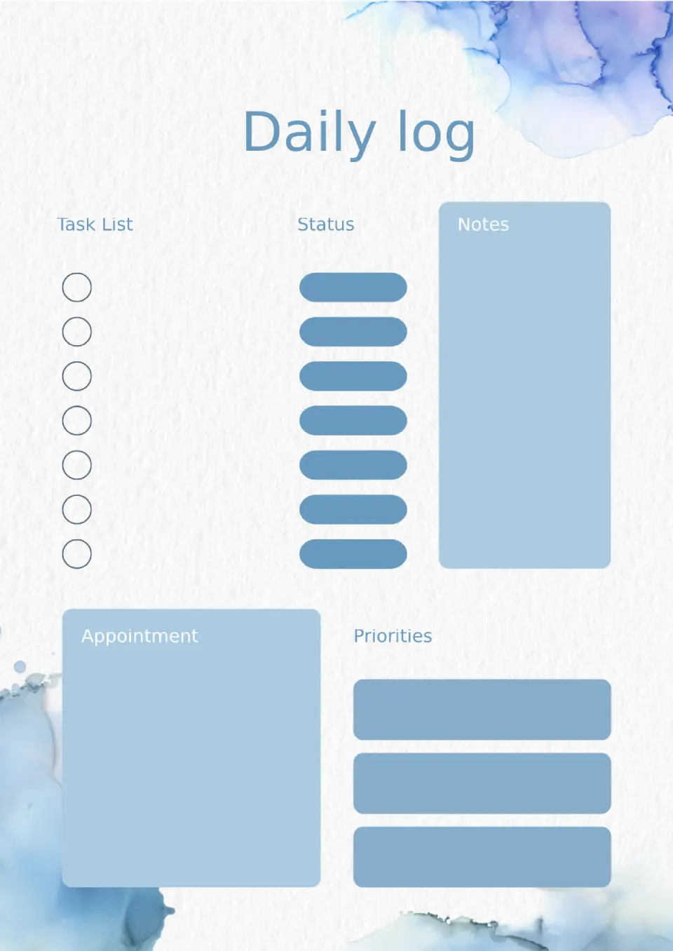 Workout Log Template
