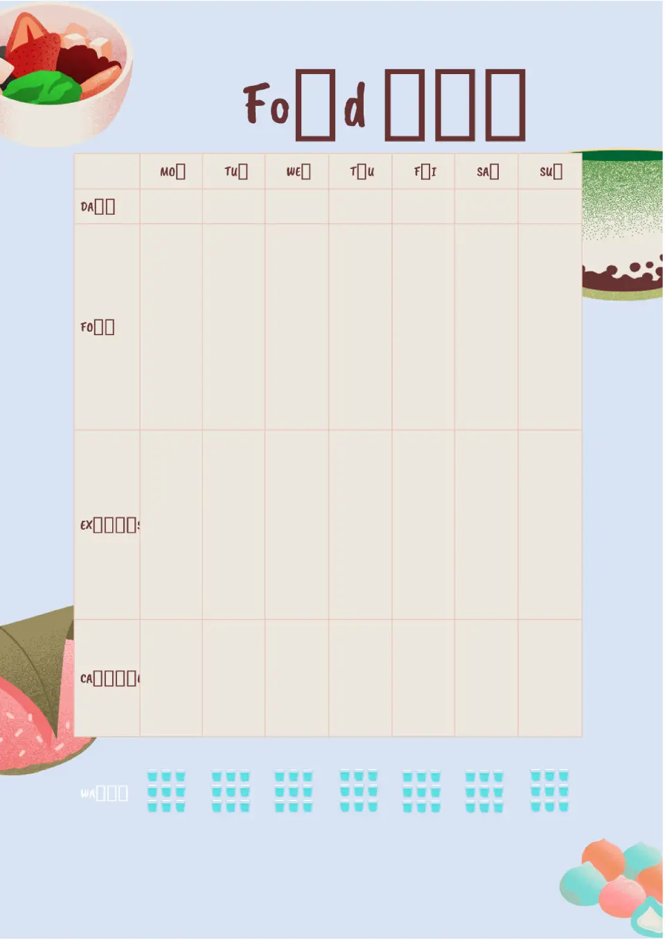 Workout Log Template