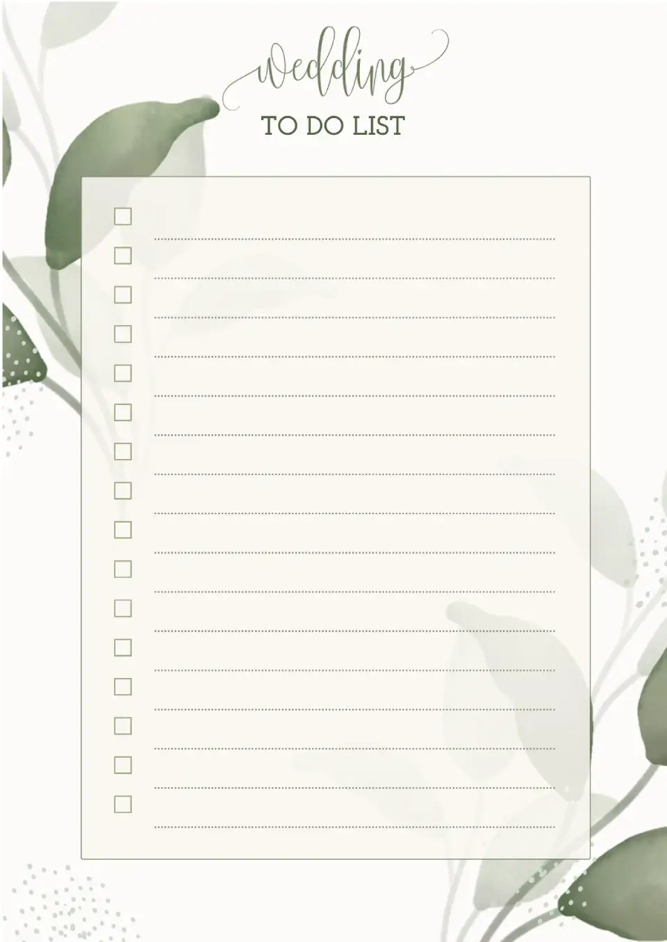 Workout Log Template