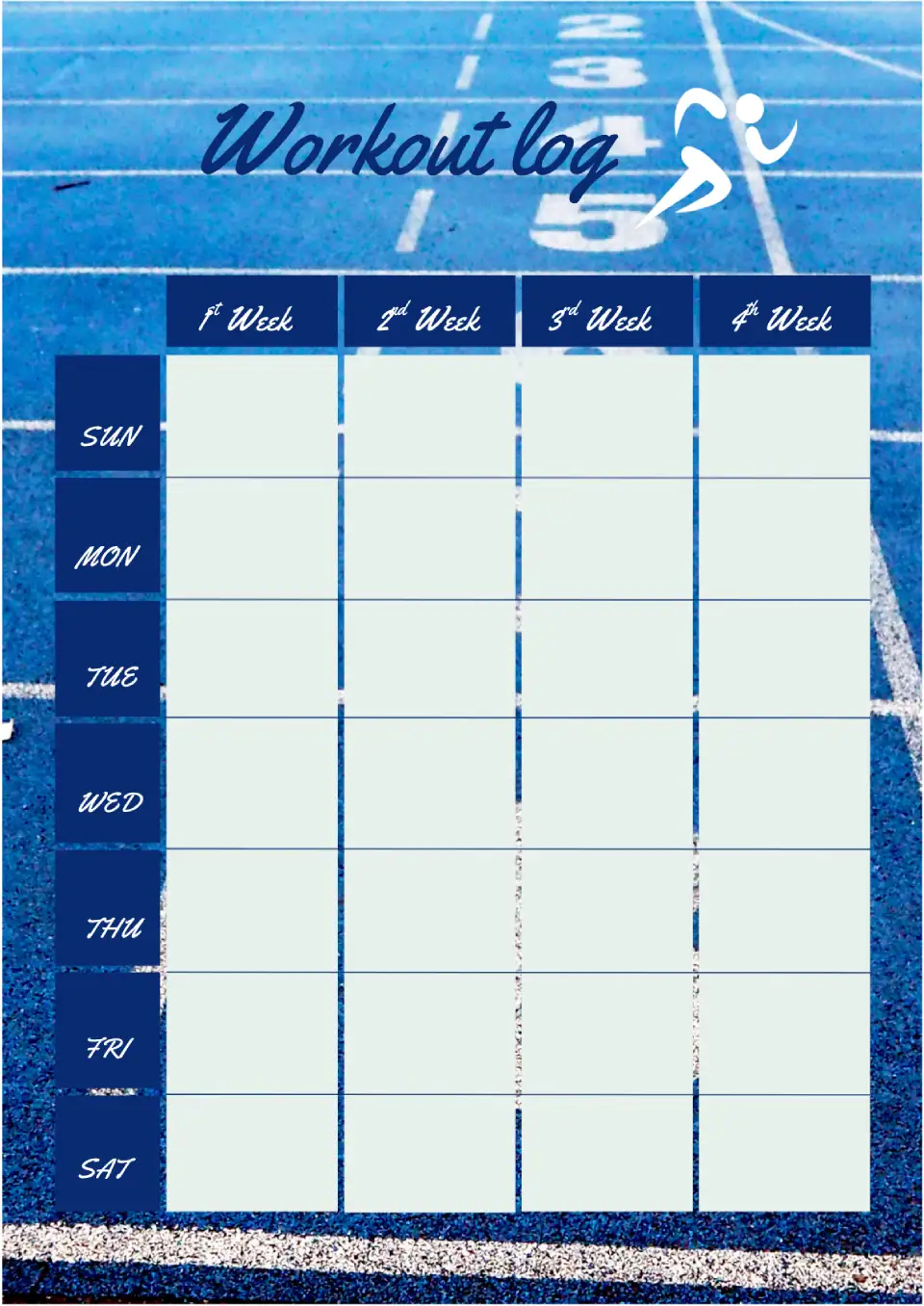 Workout Log Template