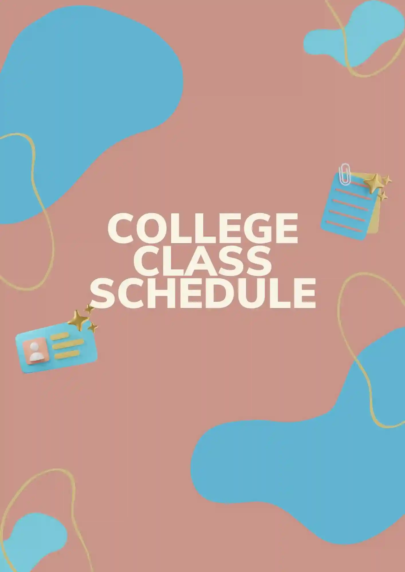 Plantilla de Horario de Clases Universitarias para Google Slides