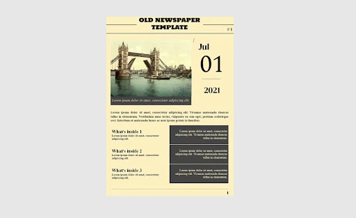15+ Las mejores plantillas de periódicos gratuitas para Google Docs