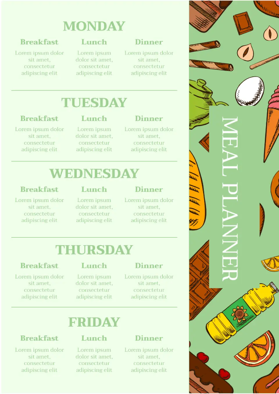 Meal Planner Template