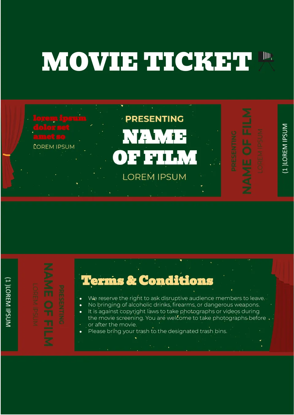 Movie Ticket Template