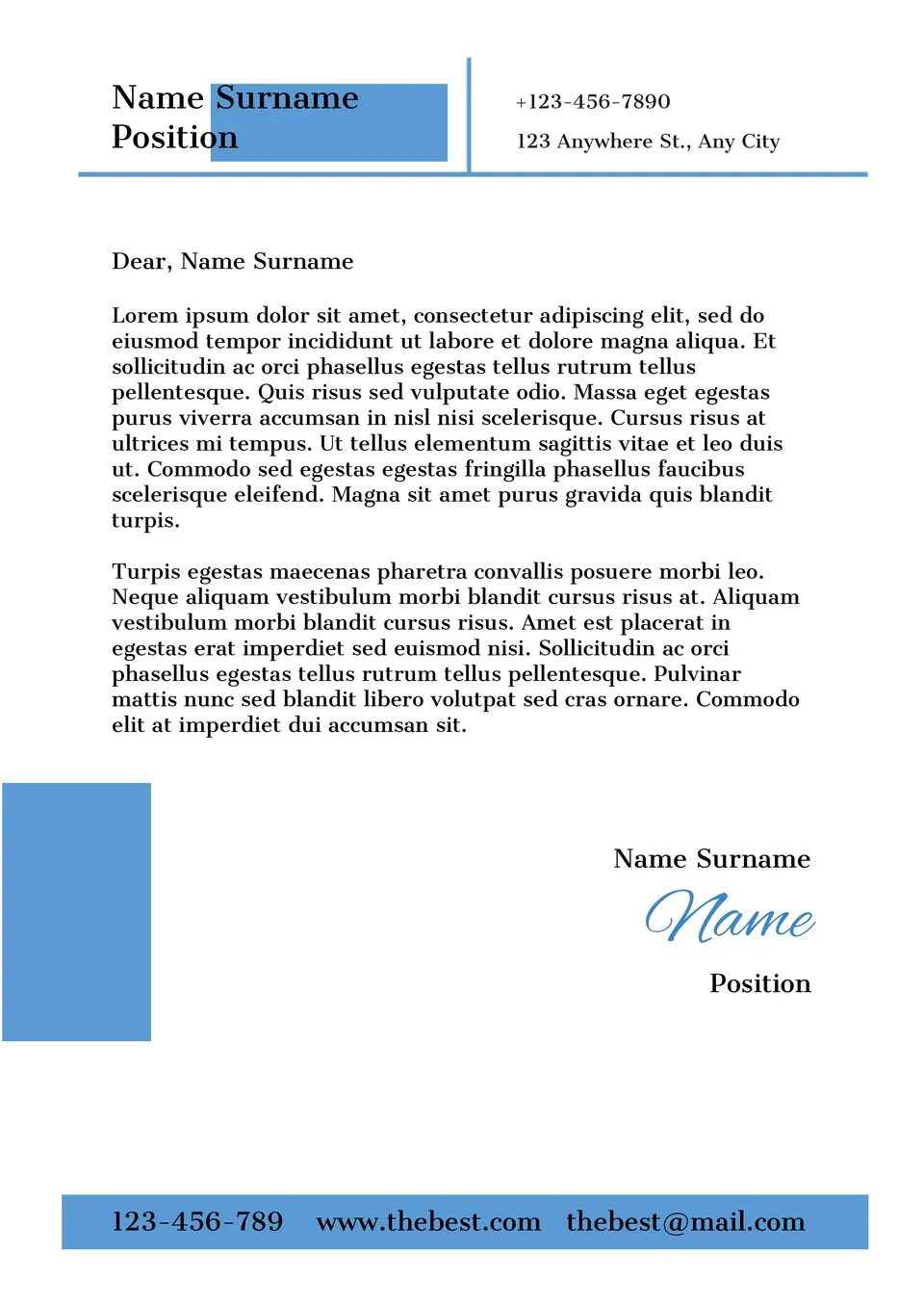Engineering Cover Letter Template