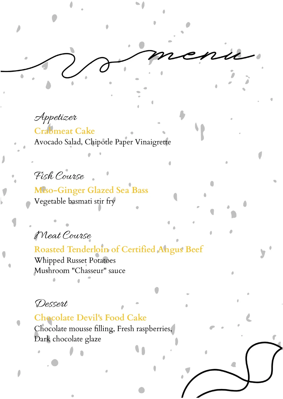 Brunch Menu Template