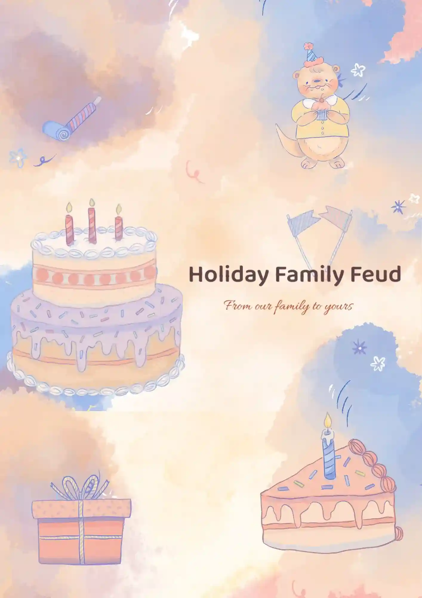 Holiday Family Feud Template