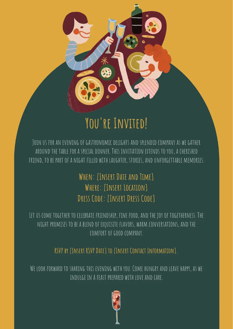 Dinner Invitation Template