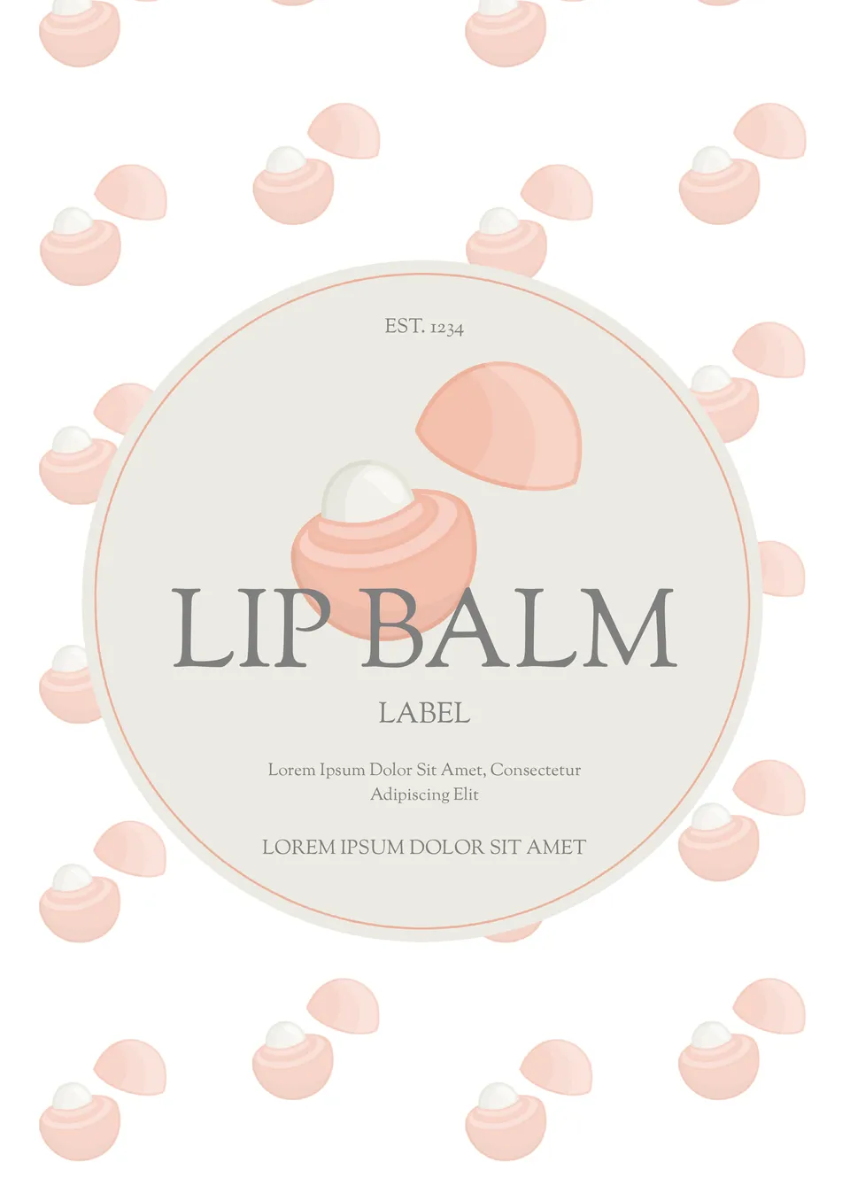 Lip Balm Label Template