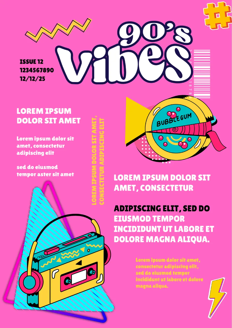 90s Magazine Template