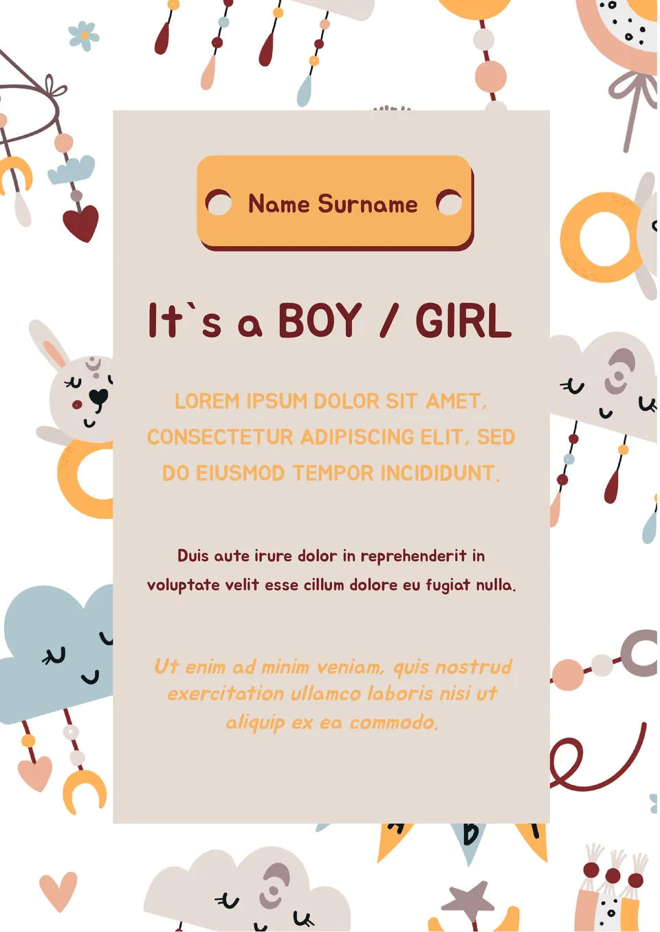 Birth Certificate Template