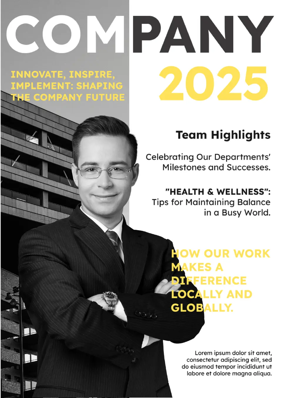 Company Magazine Template