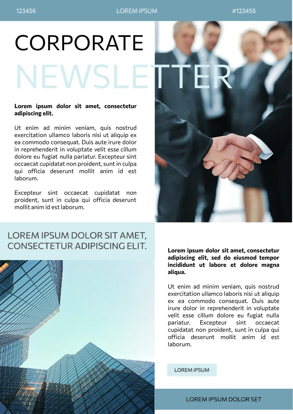 Corporate Newsletter Template