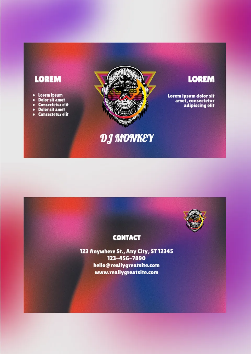 Dj Business Card Template