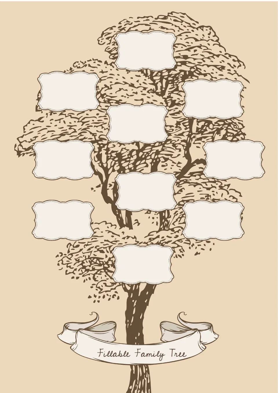 Fillable Family Tree Template