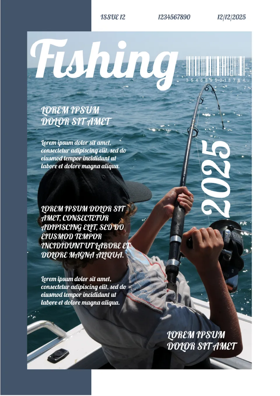 Fishing Magazine Template
