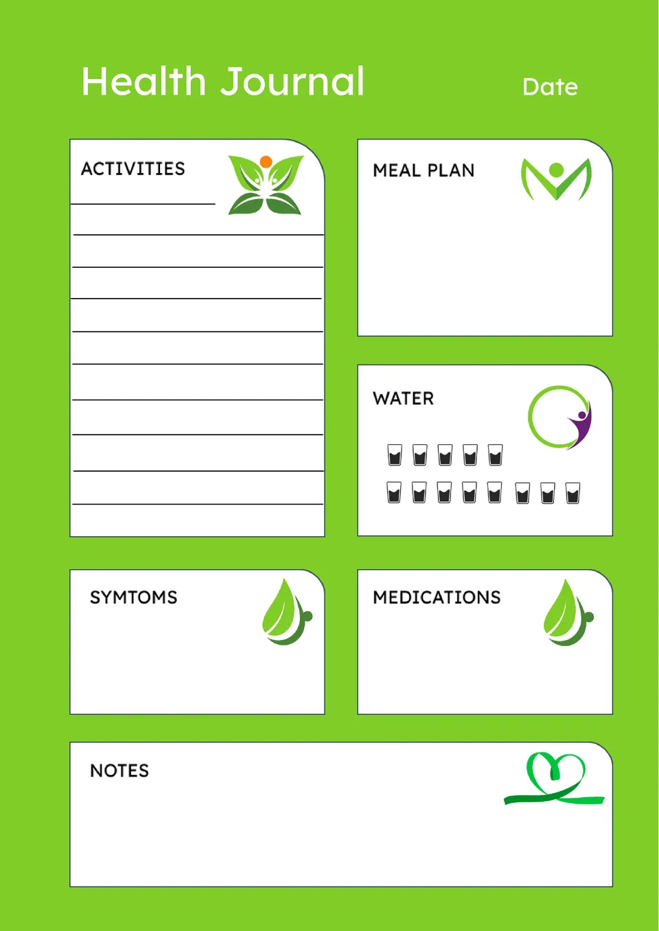Health Journal Template