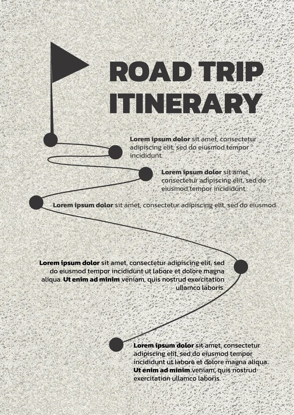 Road Trip Itinerary Template