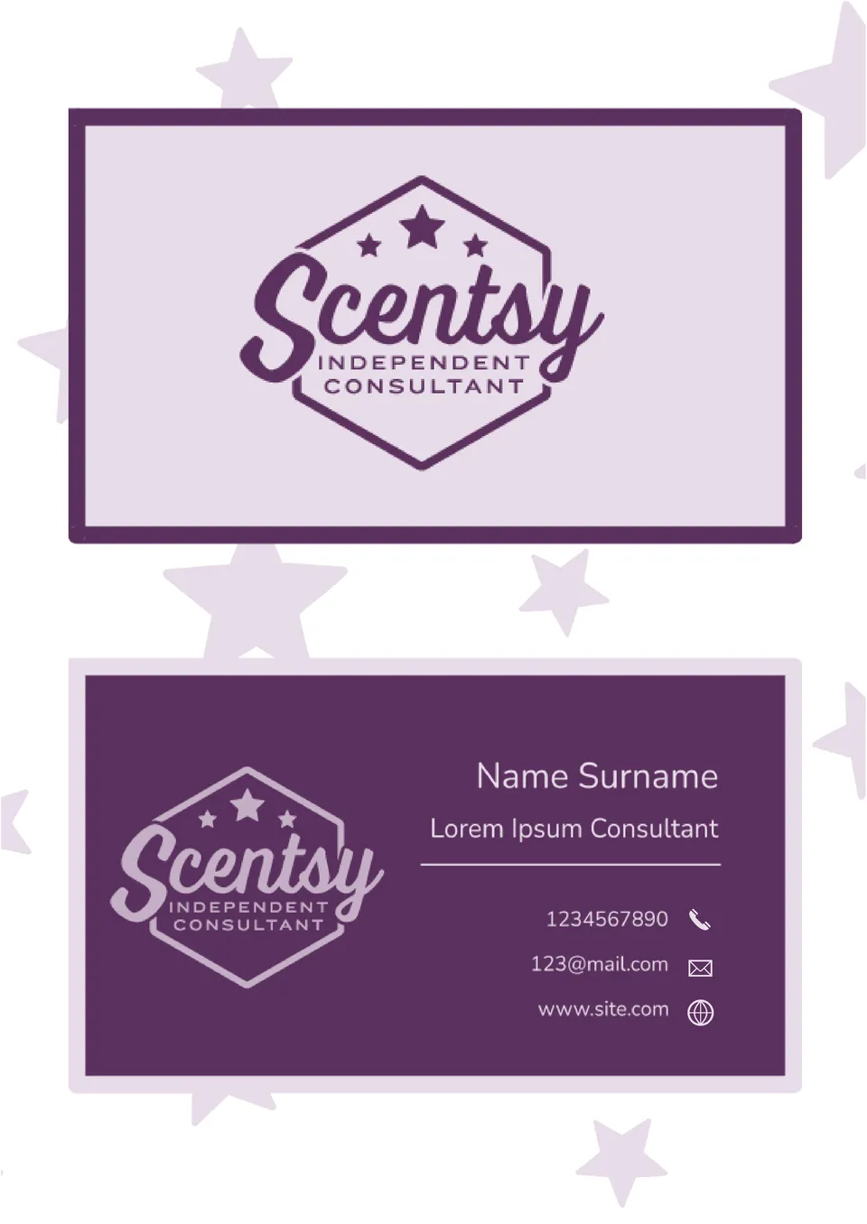 Scentsy Business Card Template