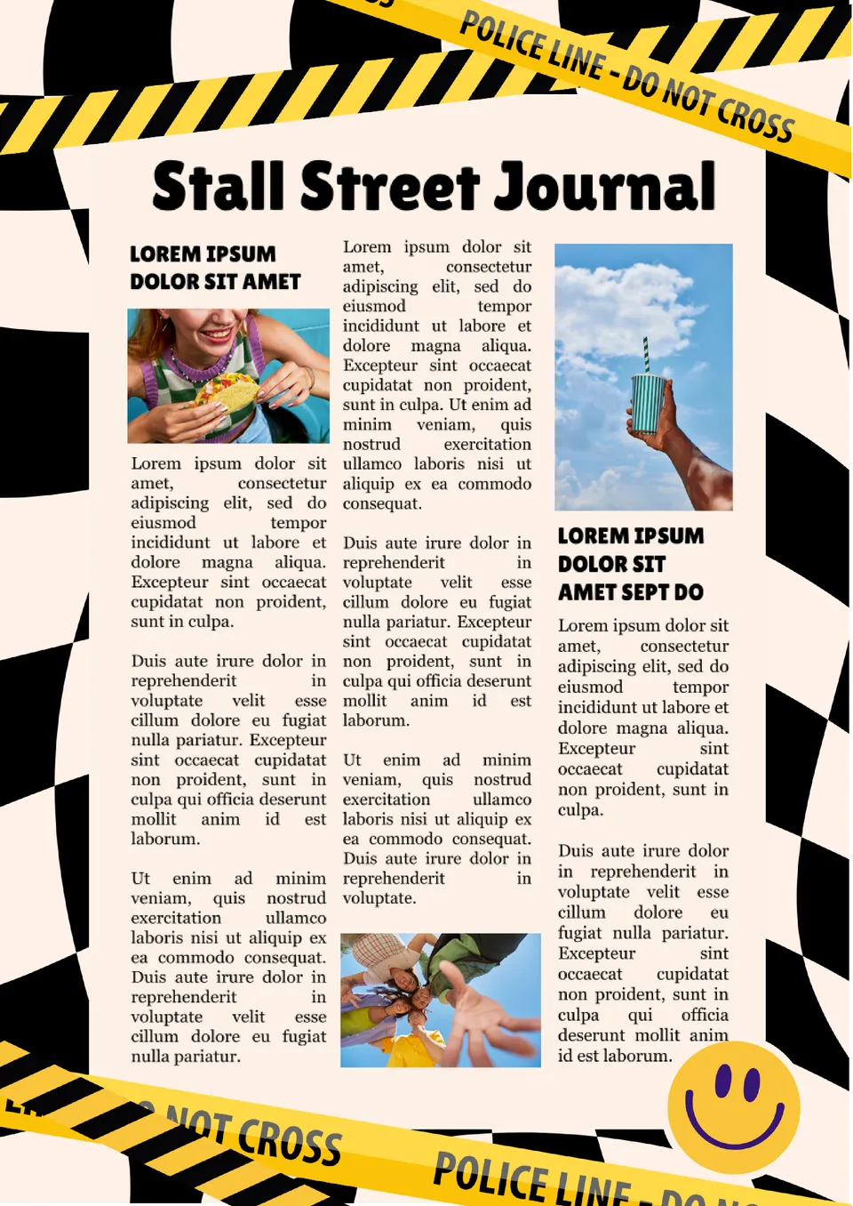 Stall Street Journal Template