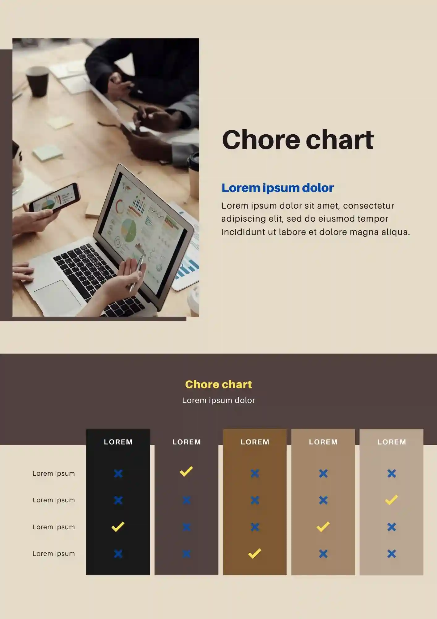 Chore Chart Template For Google Slides