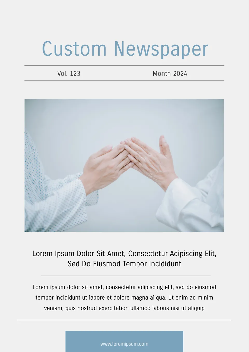 Custom Newspaper Template
