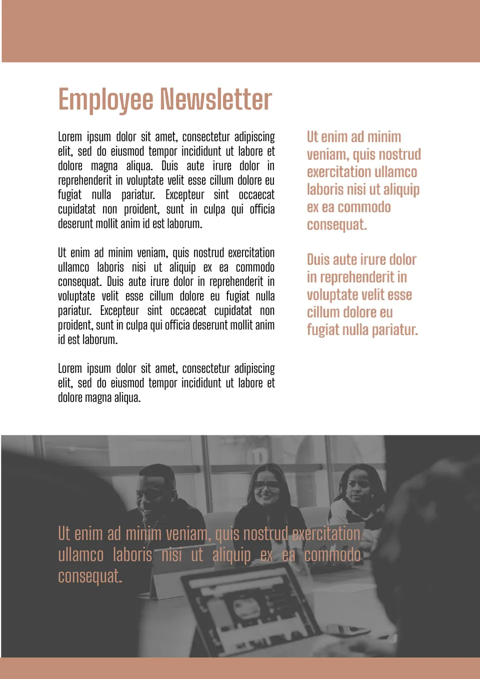Employee Newsletter Template