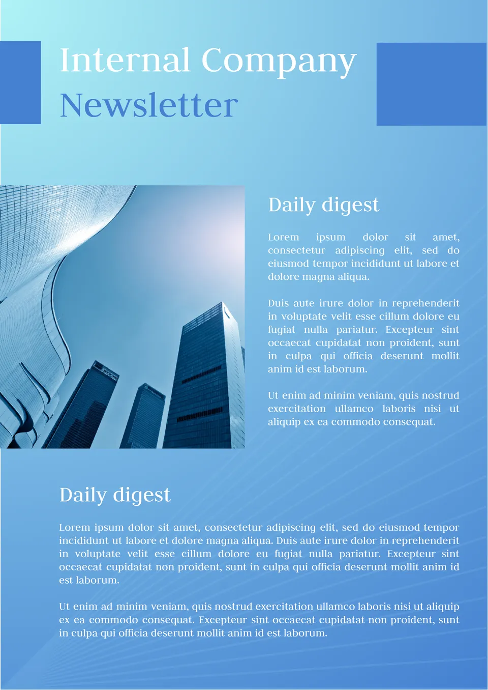 Internal Company Newsletter Template