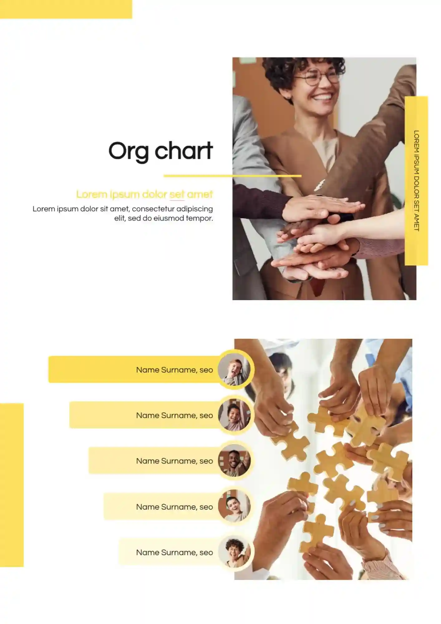 Org Chart Template for Google Slides