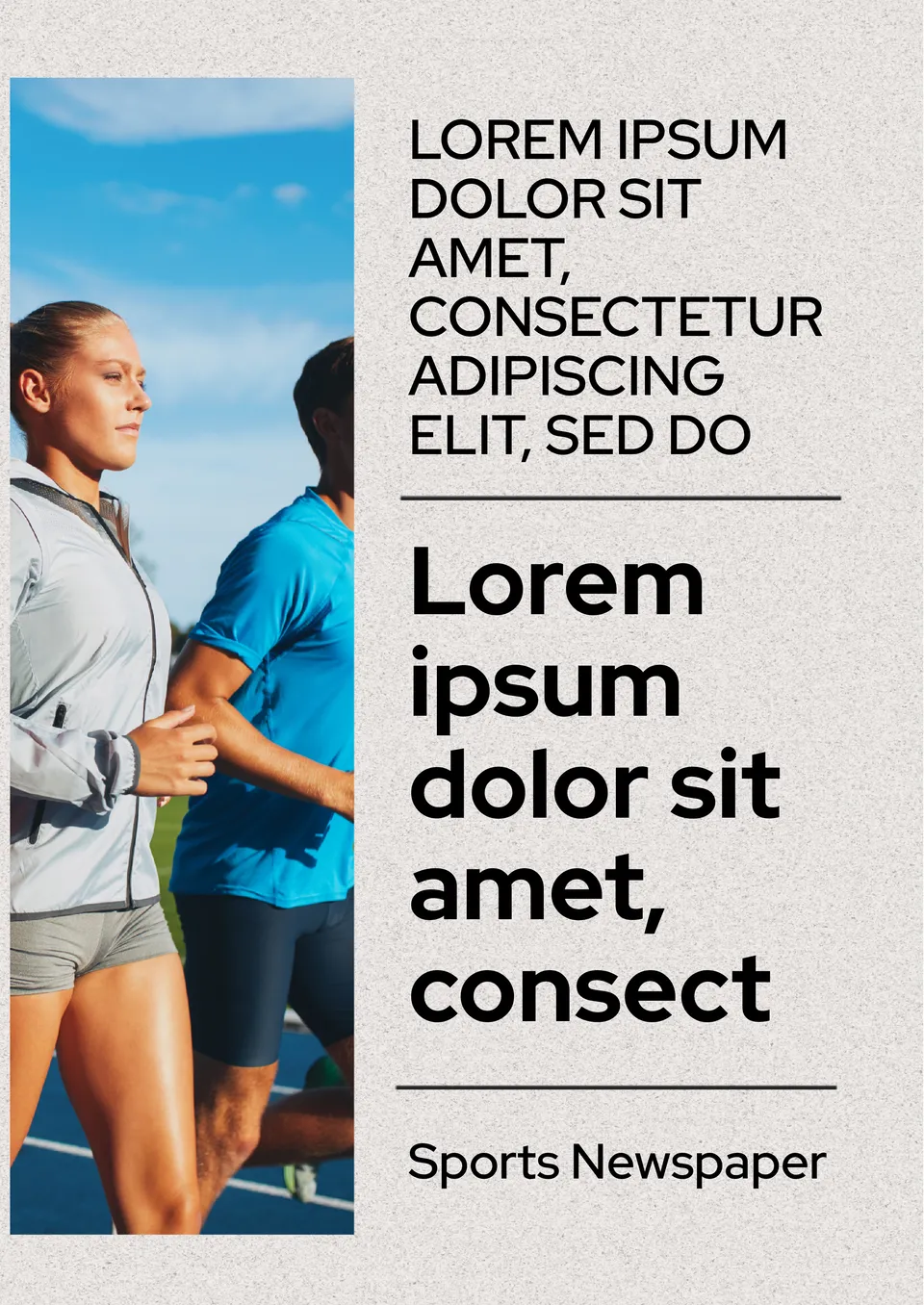 Sports Newspaper Template