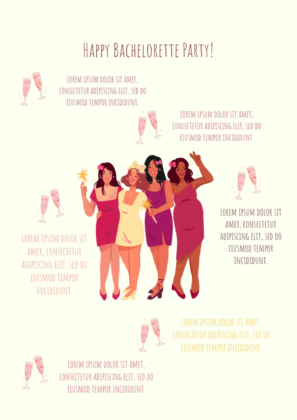 Bachelorette Weekend Itinerary Template