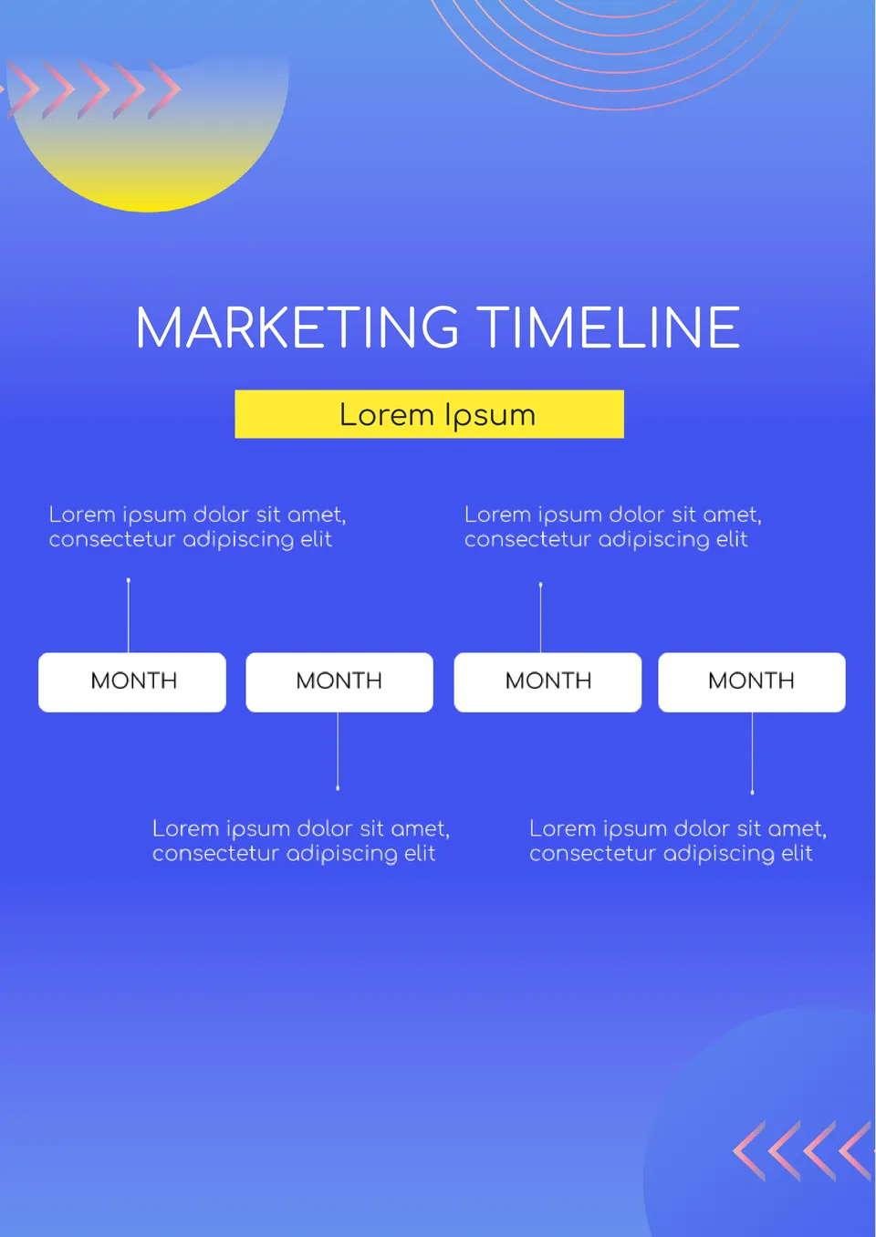 Marketing Timeline Template