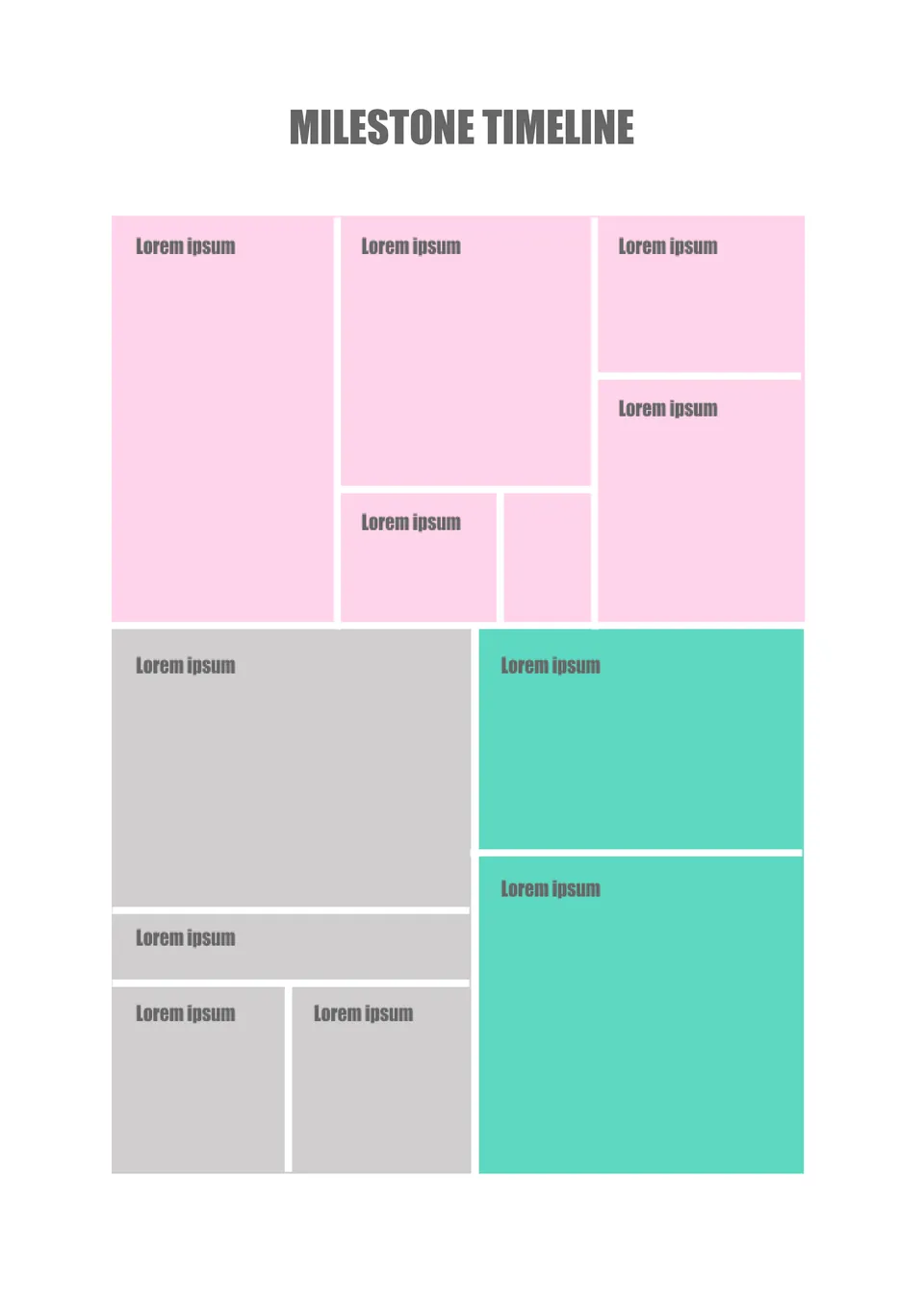 Milestone Timeline Template