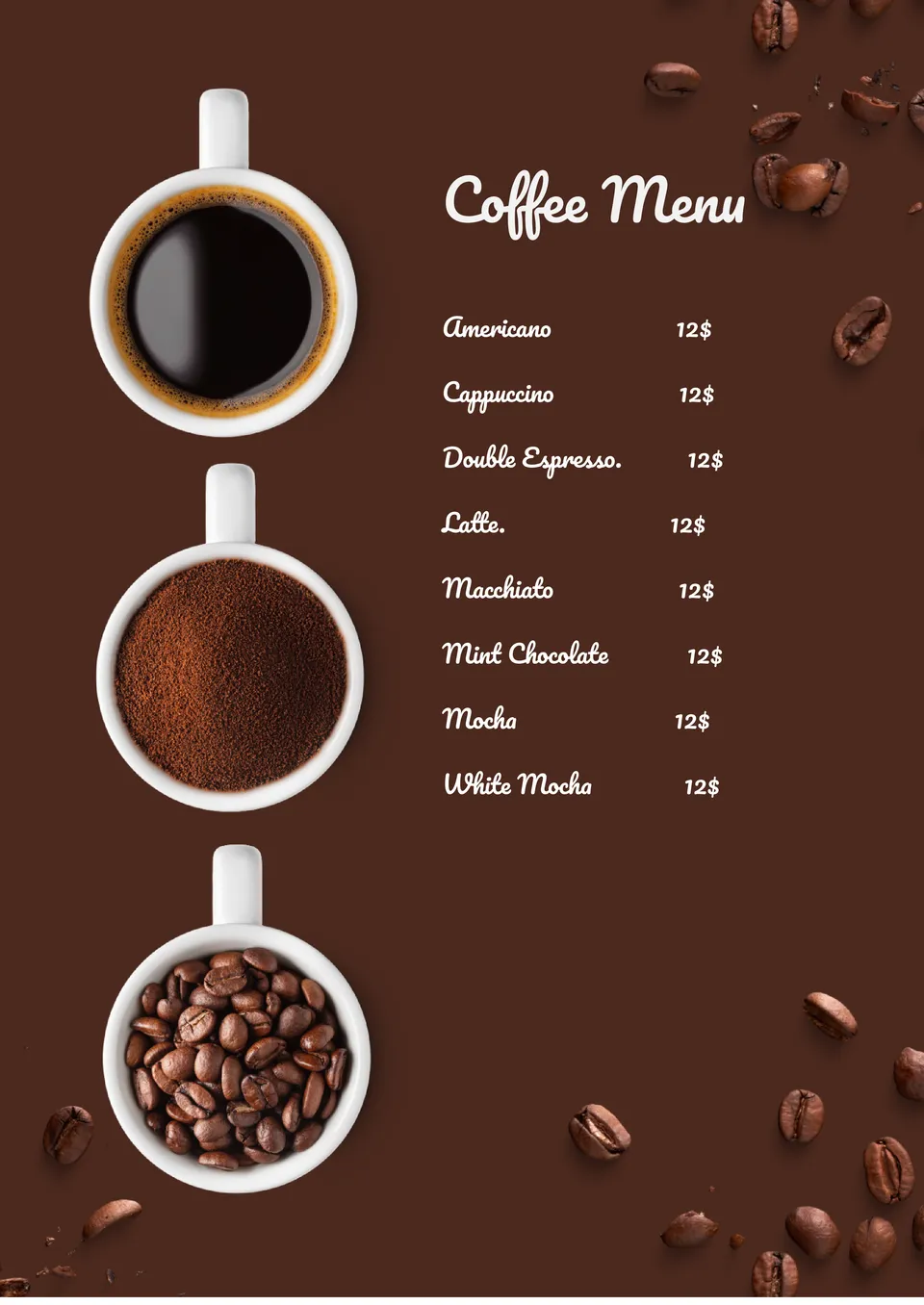 Coffee Menu Template